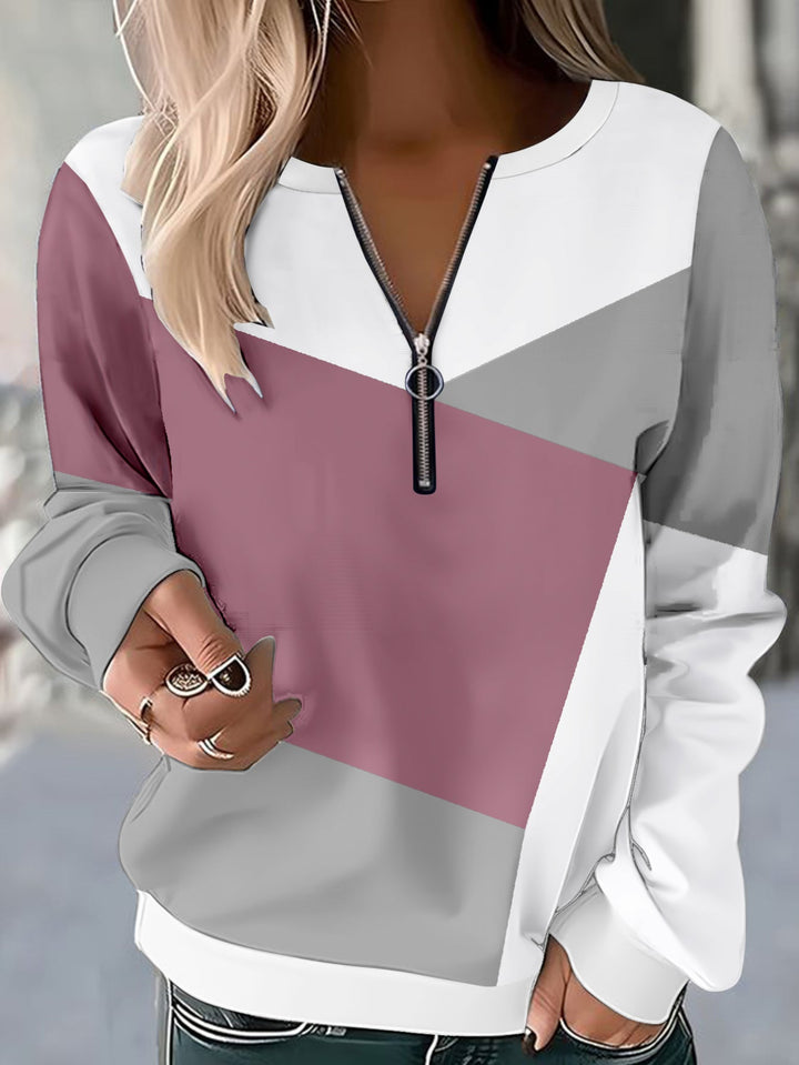 Naelia | Casual Zip Sweatshirt