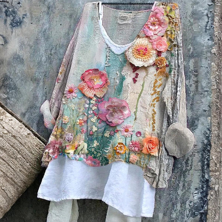 Jean | Special Beige Long Sleeve Top