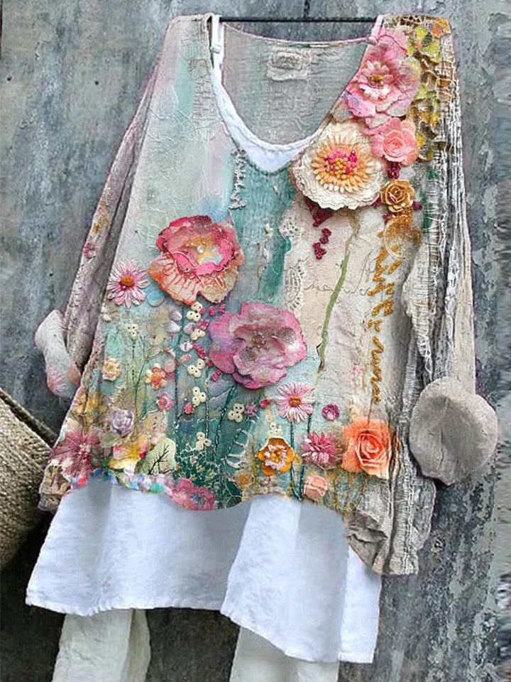 Jean | Special Beige Long Sleeve Top