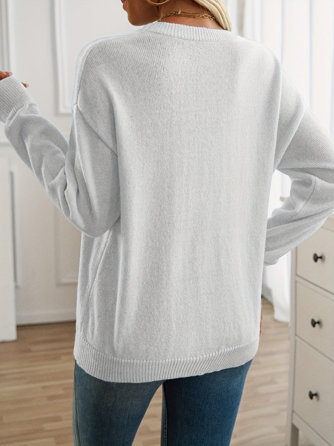Diana | Long Sleeve Crew Neck Sweater