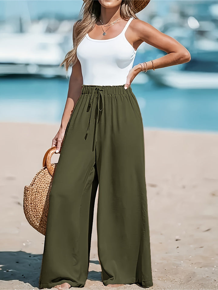 Noralie | Elegant High-Waisted Wide-Leg Pants