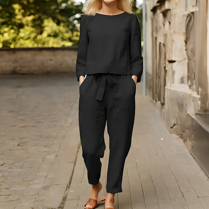 Tiana | The Perfect Cotton Solid-Colour Classic Two-Piece Set