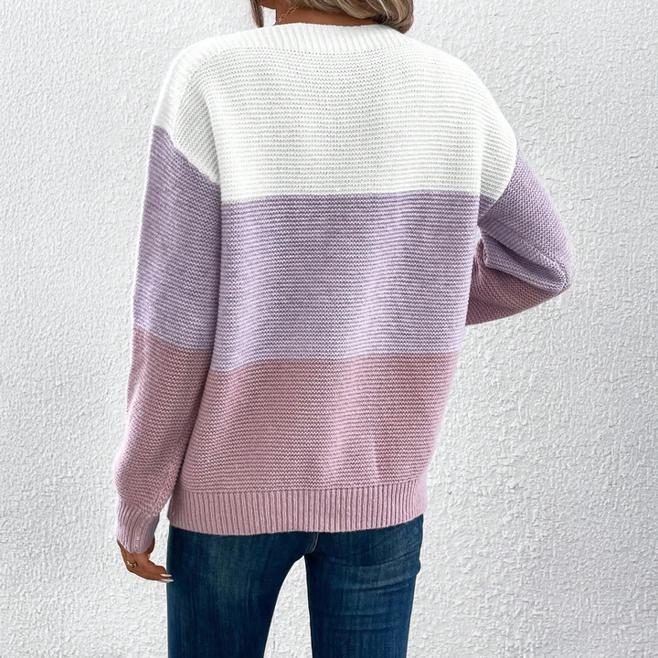 Kina | Soft Ombre Knit Sweatshirt with Relaxed Fit & Cosy Feel