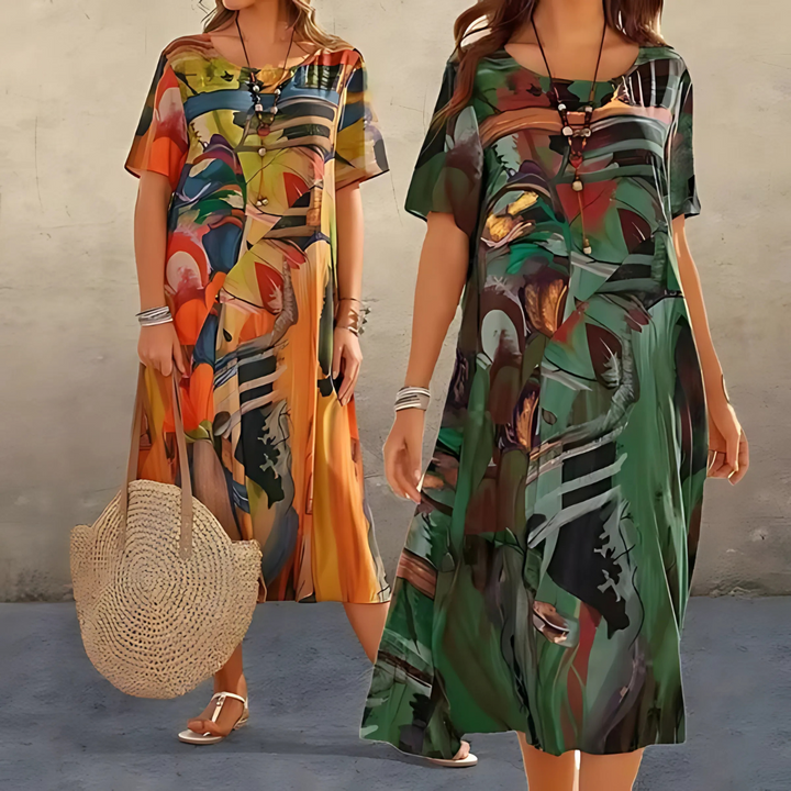 Nyelara | Comfortable Floral Dress
