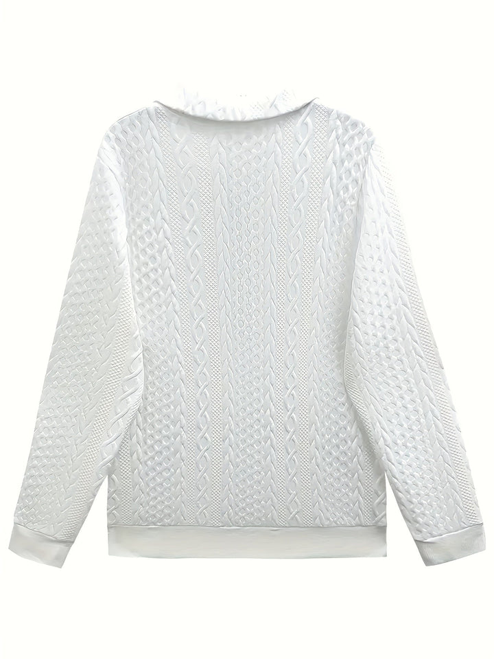 Diane | Chic Long Sleeve Zip Sweatshirt
