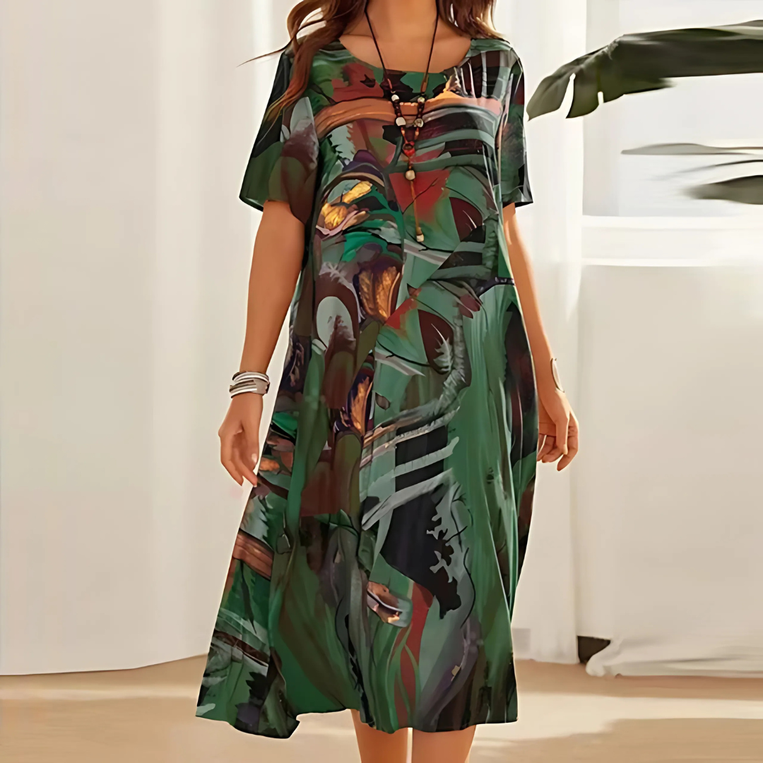 Nyelara | Comfortable Floral Dress