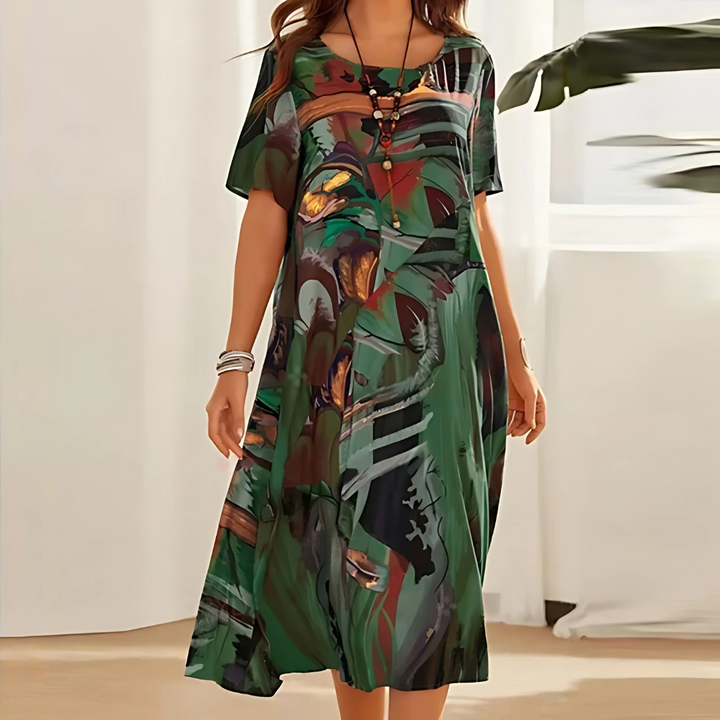Nyelara | Comfortable Floral Dress