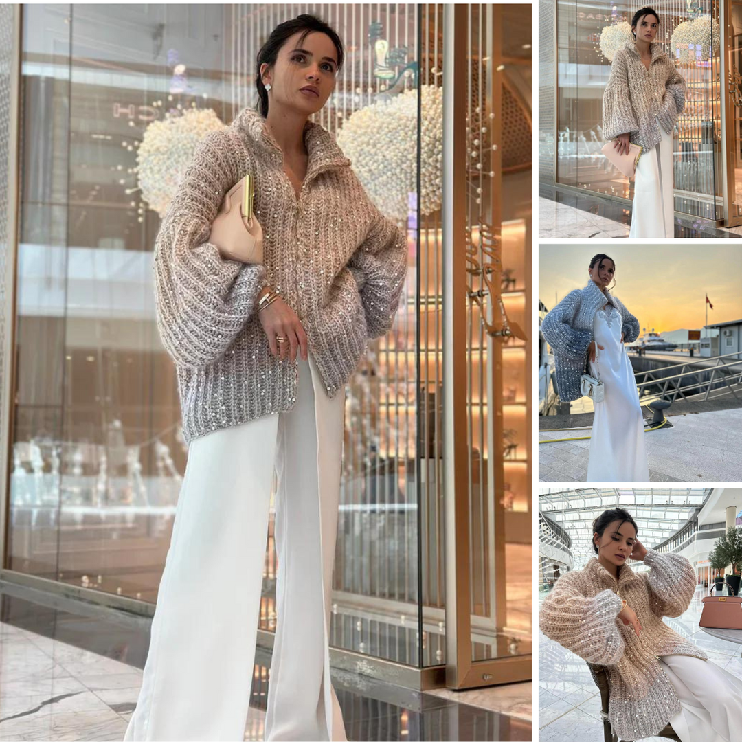 Billie | Glittering Chic Premium Cardigan Sweater