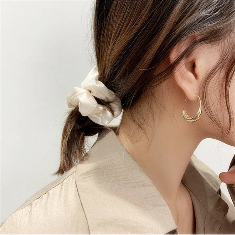Elegant Gold and Silver Earrings