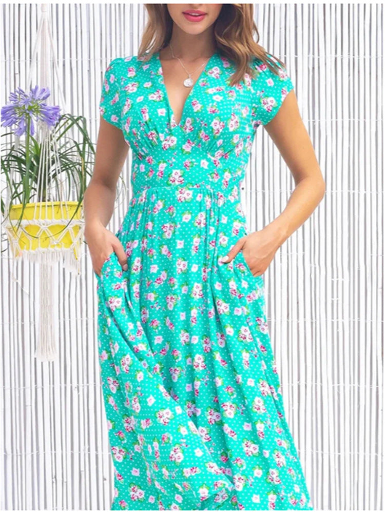 Elodie | Button-Front Midi Dress