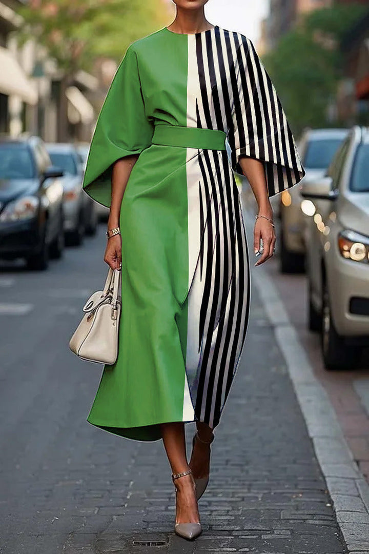 Zoraida | Stylish Batwing Sleeve Long Dress