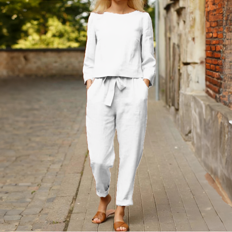 Tiana | The Perfect Cotton Solid-Colour Classic Two-Piece Set