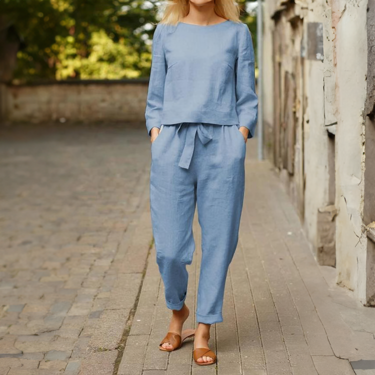 Tiana | The Perfect Cotton Solid-Colour Classic Two-Piece Set