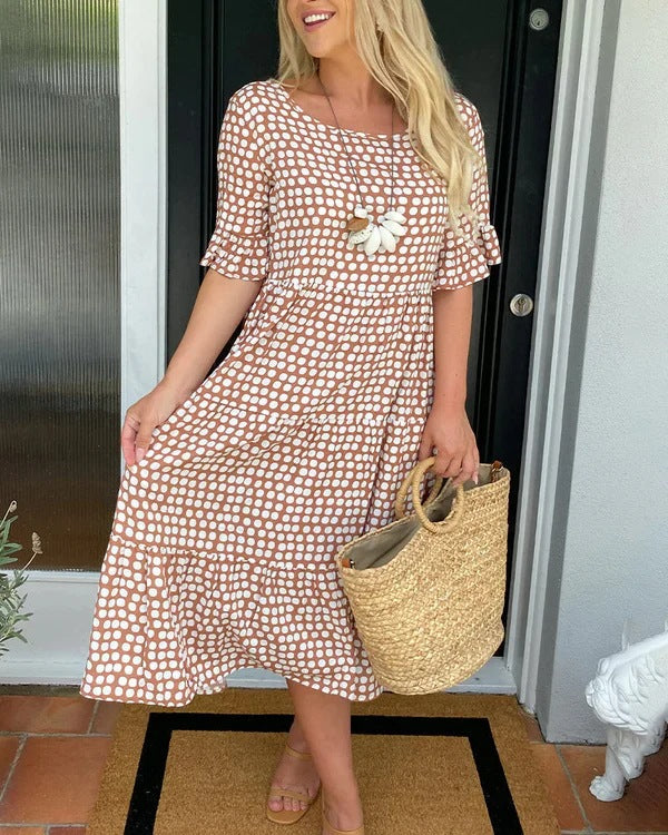 Caroline | Relaxed Tiered Midi Dress