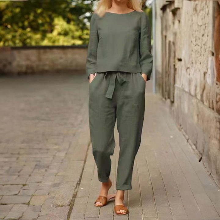 Tiana | The Perfect Cotton Solid-Colour Classic Two-Piece Set