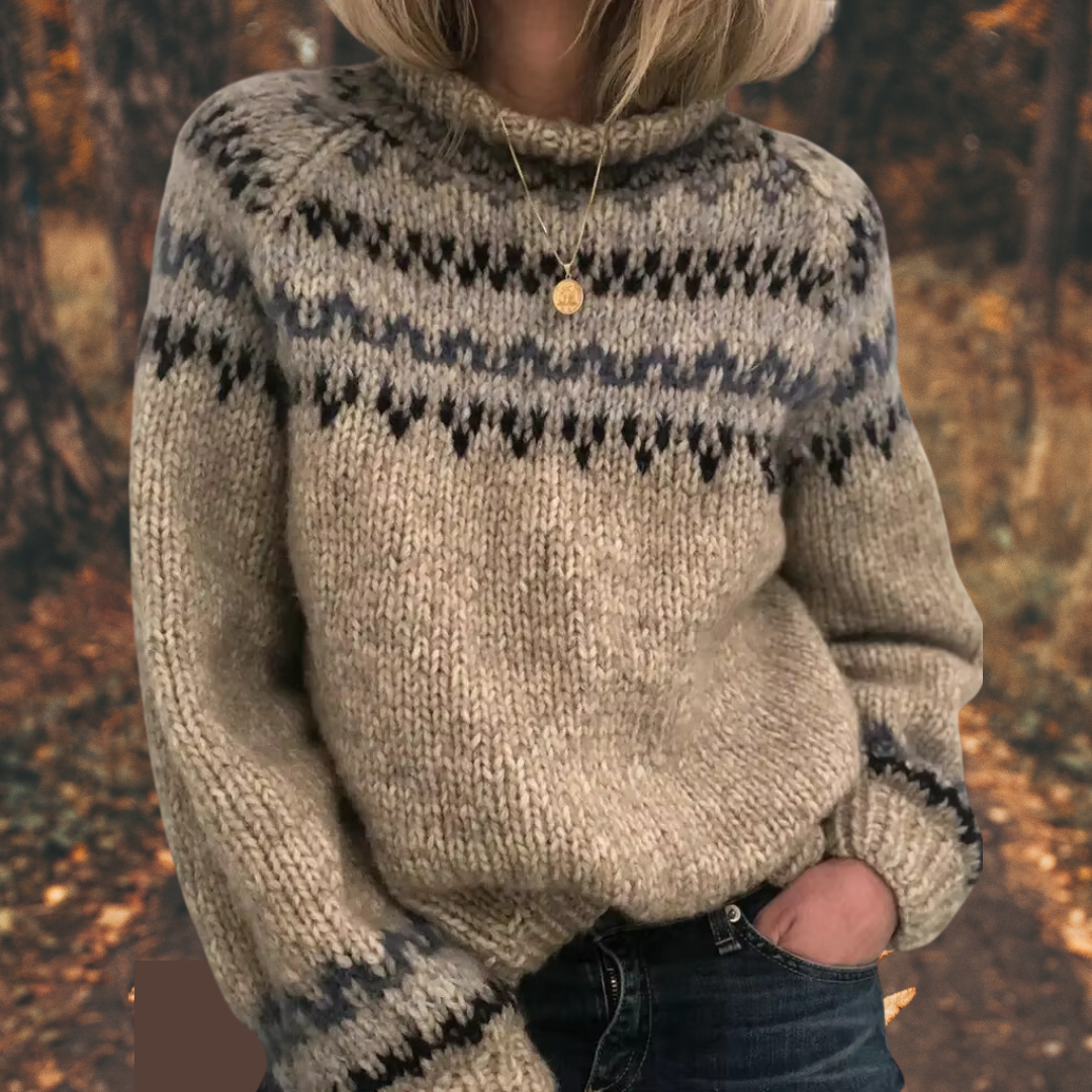 Araciel™ | Casual Women's Nordic Knit Sweater