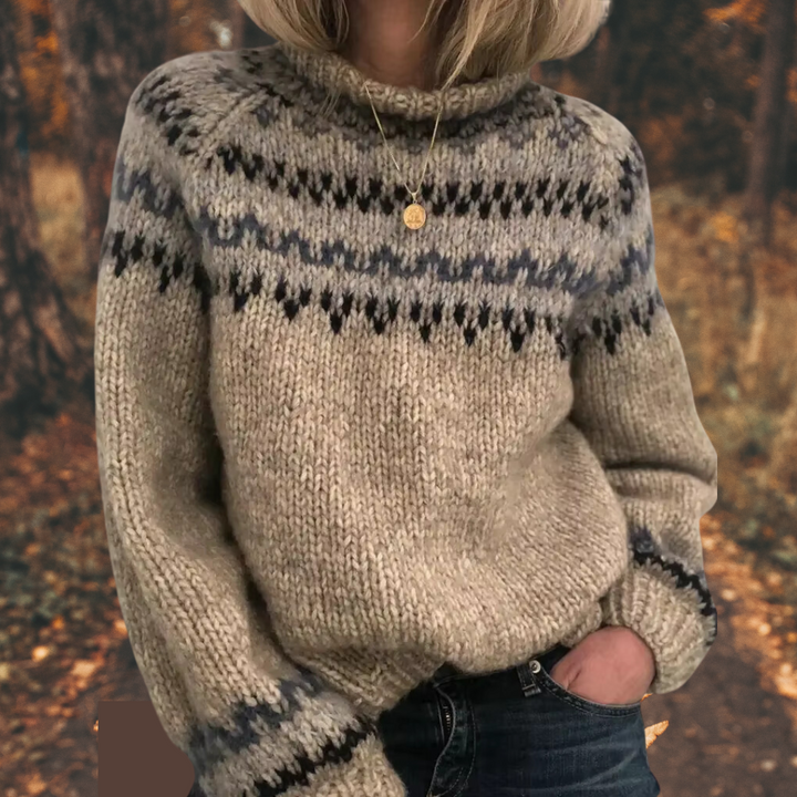 Araciel™ | Casual Women's Nordic Knit Sweater