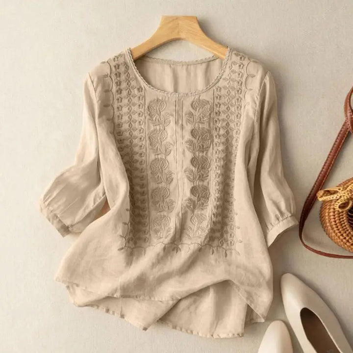 Rosaline | Embroidered Relaxed Blouse
