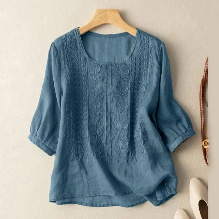 Rosaline | Embroidered Relaxed Blouse