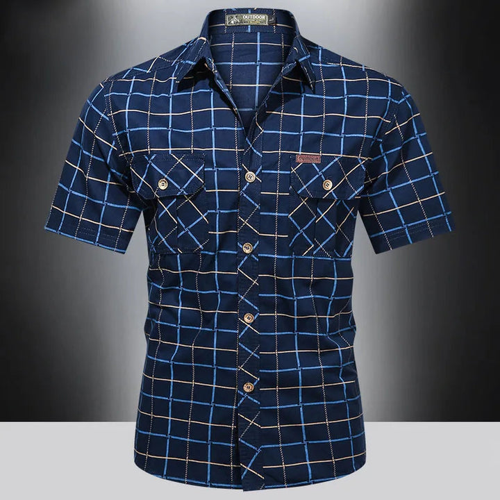Ivan | Premium Short Sleeve Checked Shirt