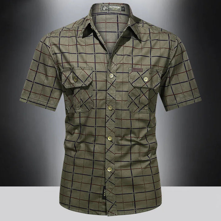 Ivan | Premium Short Sleeve Checked Shirt
