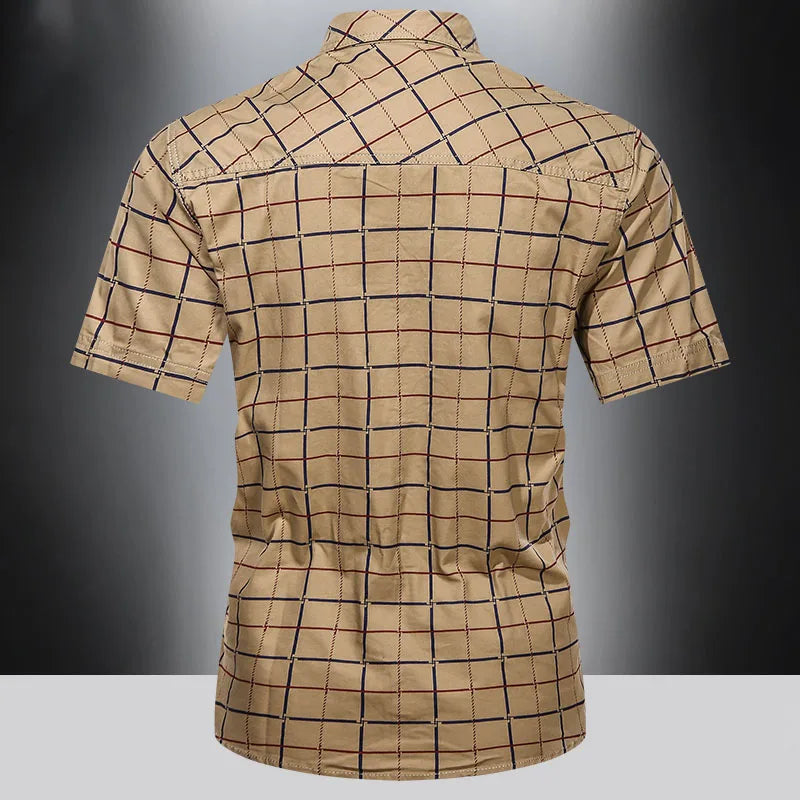 Ivan | Premium Short Sleeve Checked Shirt