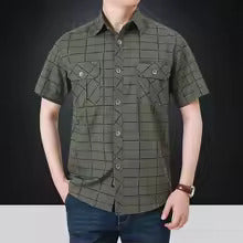 Ivan | Premium Short Sleeve Checked Shirt