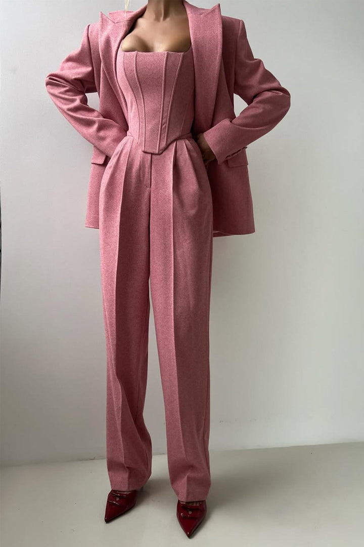 Dolce | Women’s Double-Breasted Blazer 3-Piece Set