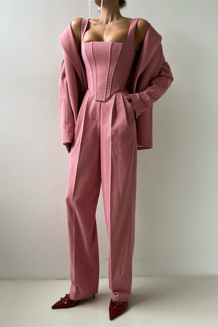 Dolce | Women’s Double-Breasted Blazer 3-Piece Set
