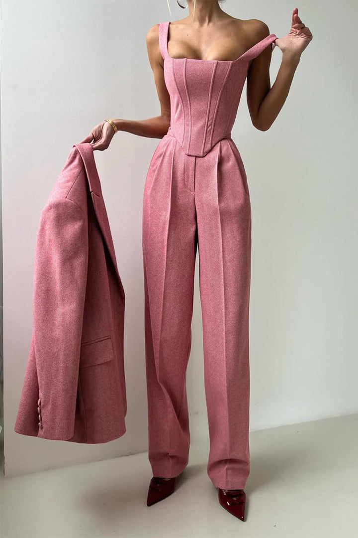 Dolce | Women’s Double-Breasted Blazer 3-Piece Set