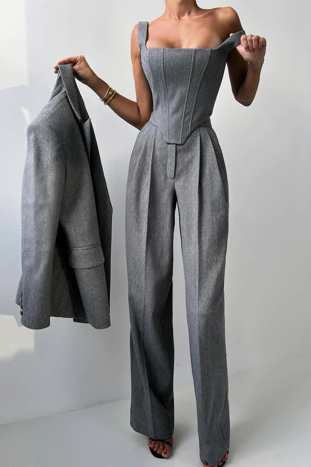 Dolce | Women’s Double-Breasted Blazer 3-Piece Set