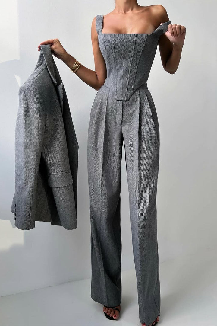 Dolce | Women’s Double-Breasted Blazer 3-Piece Set