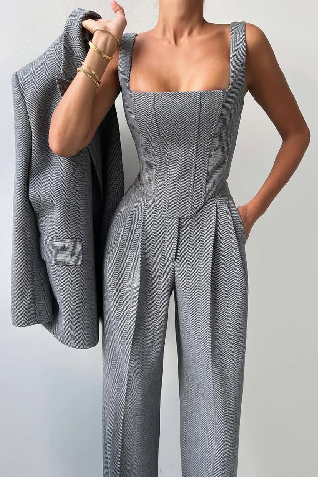 Dolce | Women’s Double-Breasted Blazer 3-Piece Set