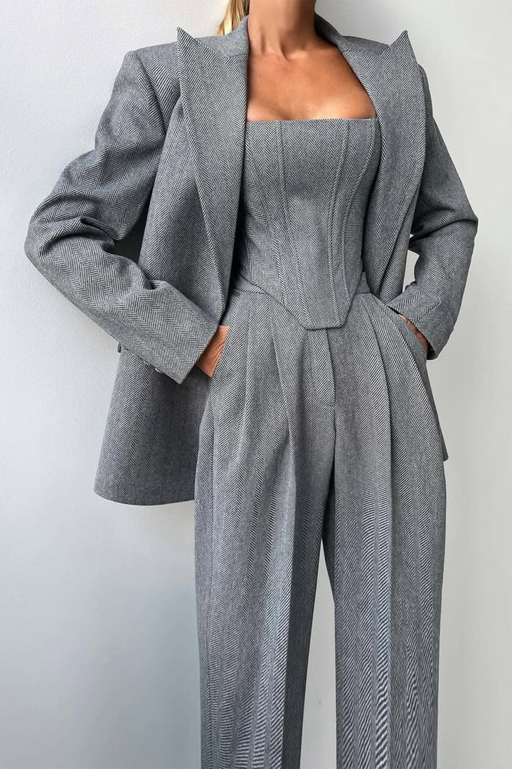 Dolce | Women’s Double-Breasted Blazer 3-Piece Set