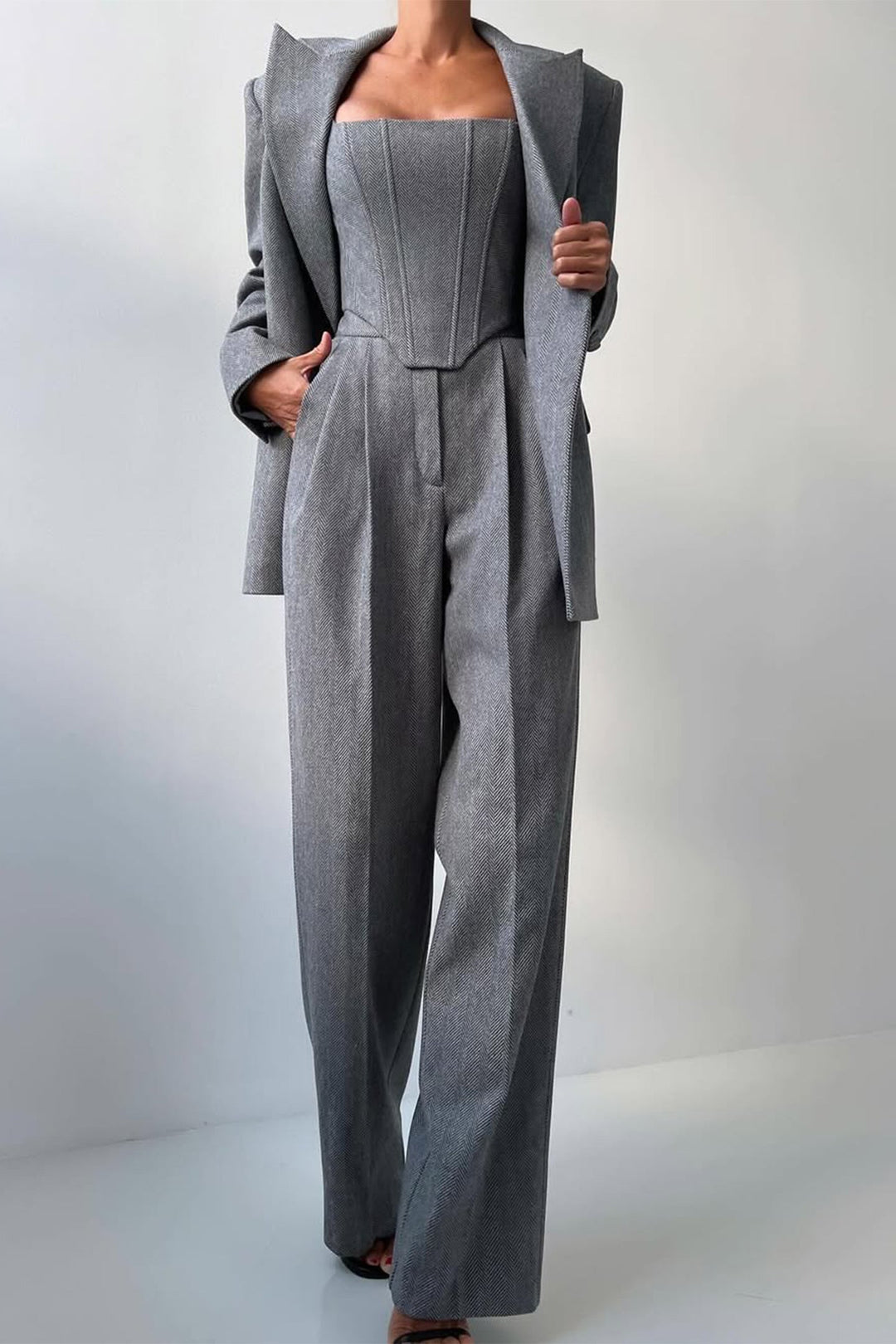 Dolce | Women’s Double-Breasted Blazer 3-Piece Set