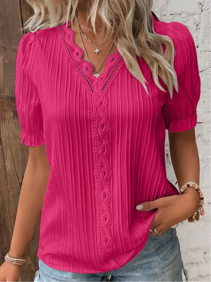 Halina | Elegant V-Neck Top