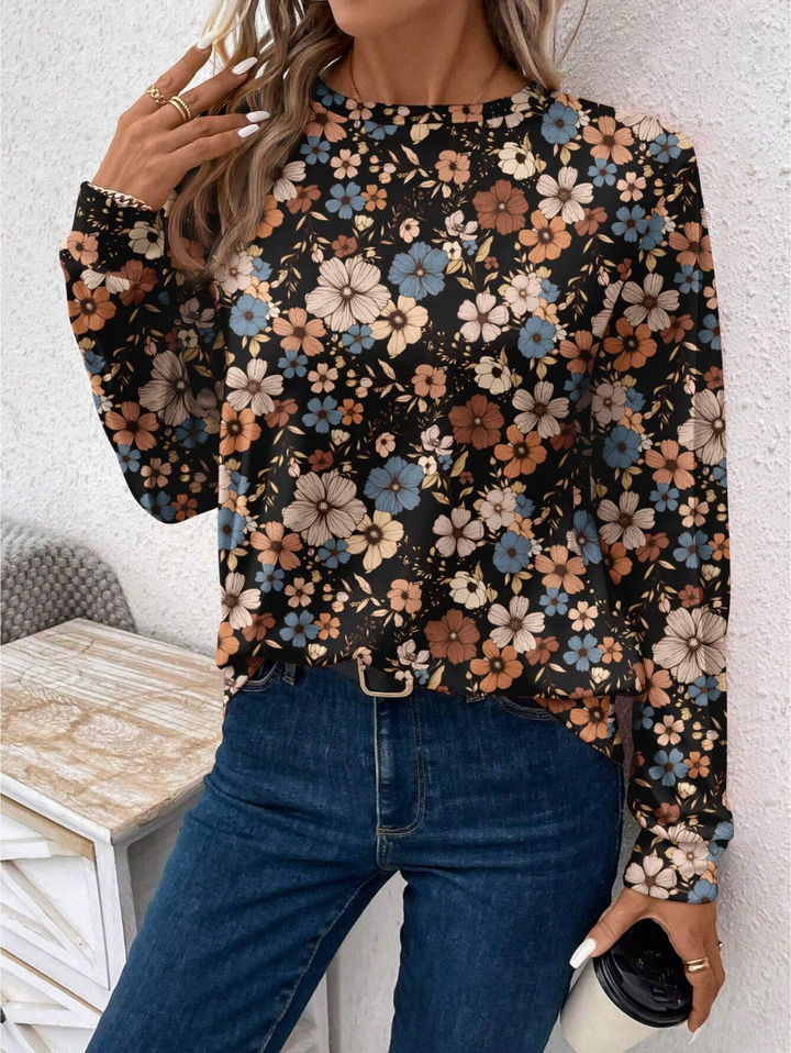 Mevara | Vintage Floral Blouse