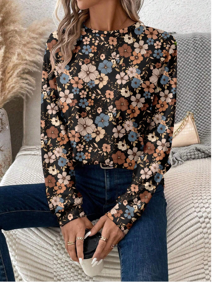 Mevara | Vintage Floral Blouse