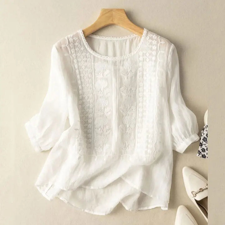 Rosaline | Embroidered Relaxed Blouse