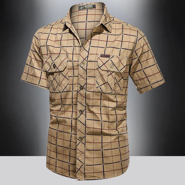 Ivan | Premium Short Sleeve Checked Shirt