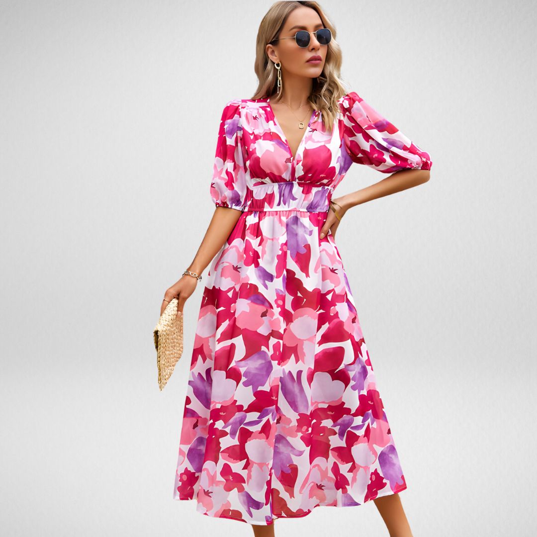 Alina | Charming V-Neck Dress