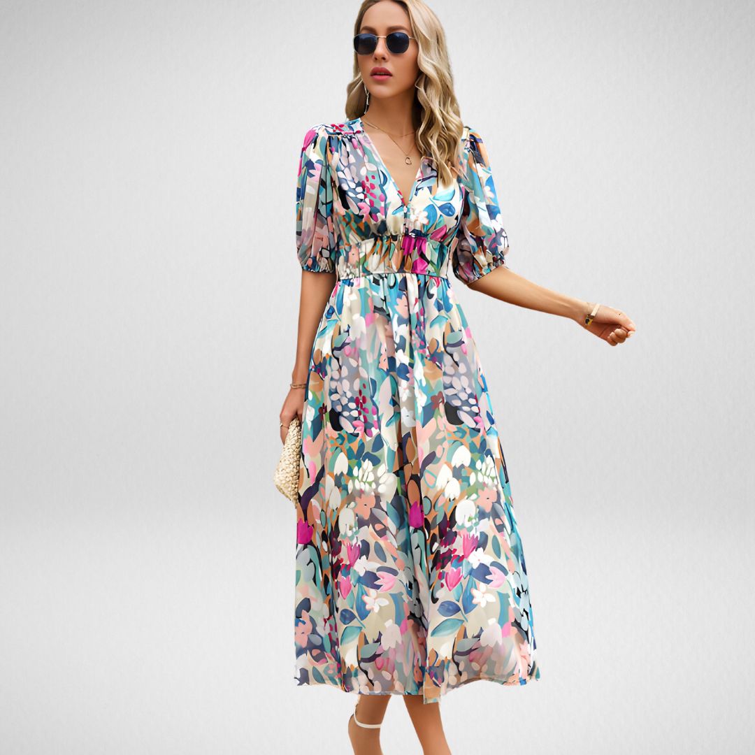 Alina | Charming V-Neck Dress