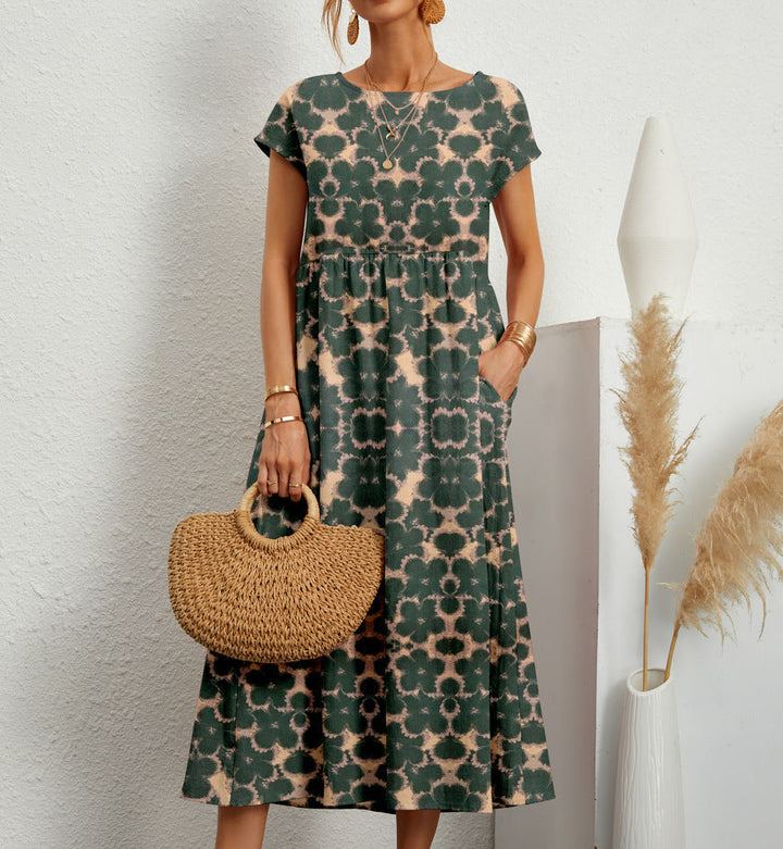 Siena | Elegant Floral Pattern Maxi Dress