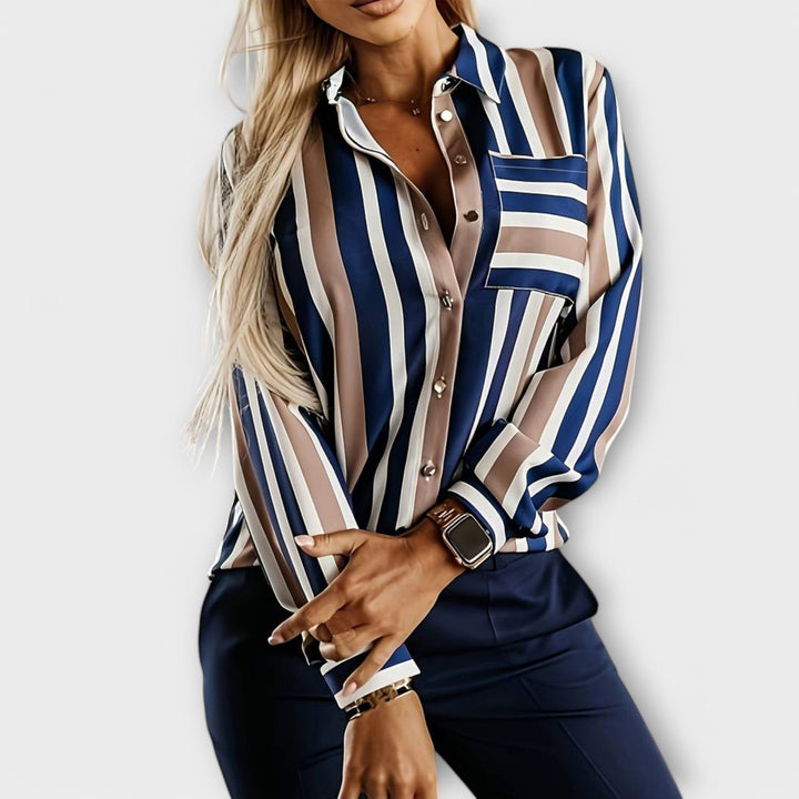 Emily | Casual and Relaxed Striped Blouse