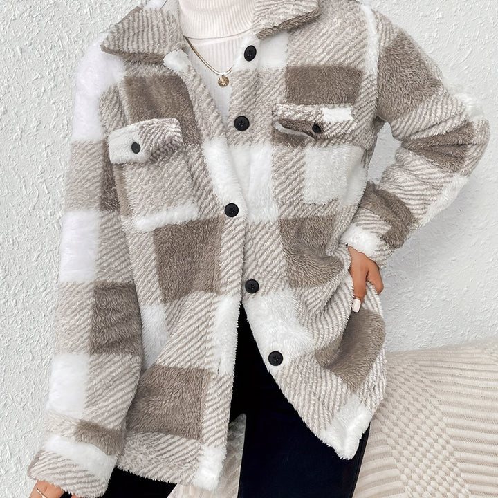 Thaya | Stylish Fleece Oversized Jacket