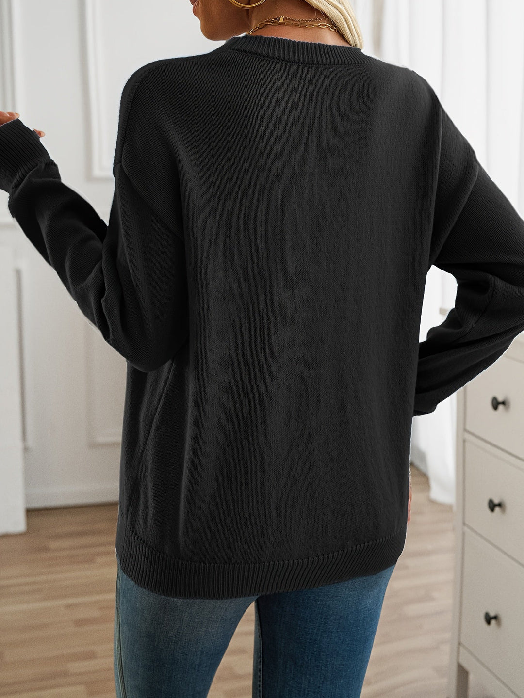Diana | Long Sleeve Crew Neck Sweater