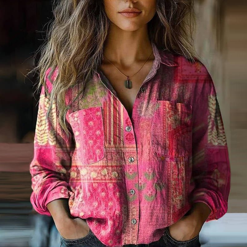 Maru | Premium Vintage Printed Blouse