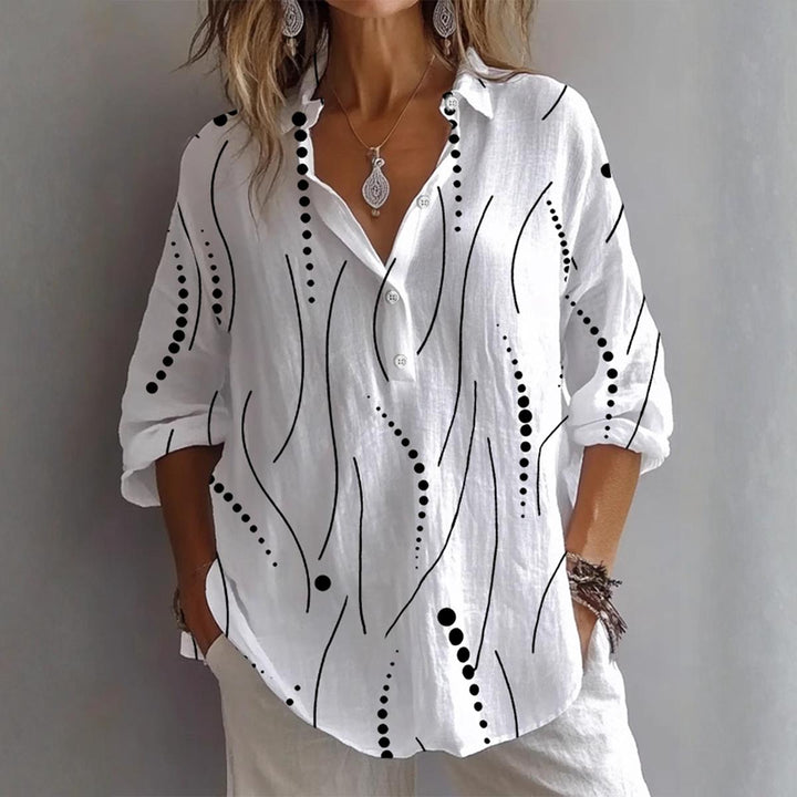 Reyes | Basic White Long Sleeve Top