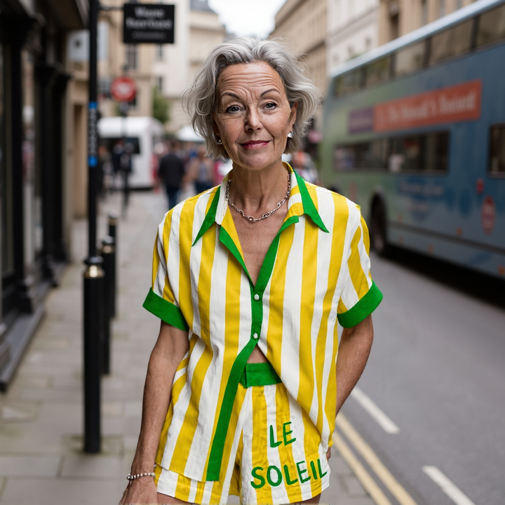 Halora - Chic Yellow Linen Feel