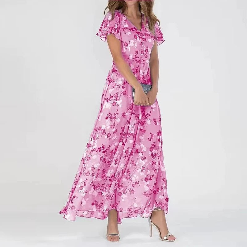Ellis | Elegant Tummy-Covering Maxi Dress